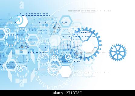 Abstract background  technology communication concept. Vector Stock Vector