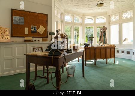 Bletchley Park House Commander Alastair Dennisons office in Bletchley Park Mansion Bletchley Park Milton Keynes Buckinghamshire England UK GB Europe Stock Photo