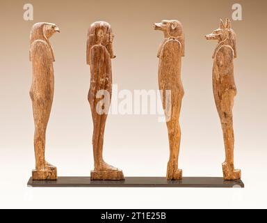 Four Sons of Horus, 26th dynasty (c.664-525 B.C.). Stock Photo