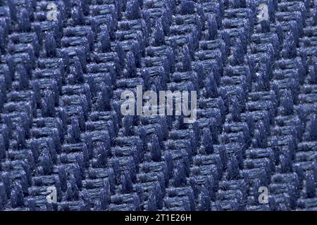 Office chair fabric texture in navy blue Stock Photo