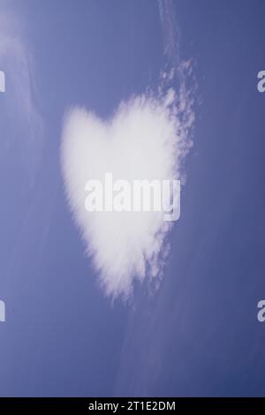 Heart shaped cloud Stock Photo