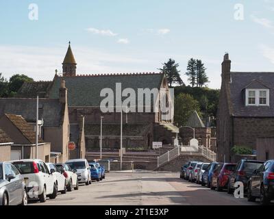 STONEHAVEN, UK - SEPTEMBER 14, 2023: View of the city of Stonehaven Stock Photo