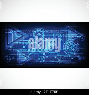 Abstract technological background. Vector Stock Vector
