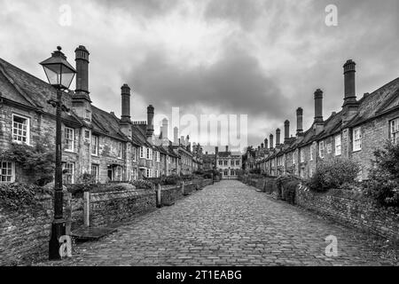 Vicars Close, the oldest purely residential street in Europe dating from the 1300's. Wells, Somerset Stock Photo