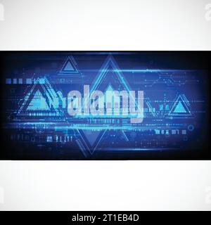 Abstract technological background. Vector Stock Vector
