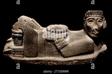 Toltec Chacmool Tula offering place Temple of Venus National Anthropology Museum Mexico City Stock Photo
