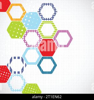 Abstract background with hexagons. Vector Stock Vector
