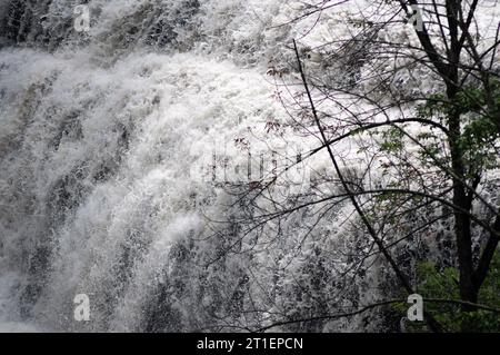 The Albion Falls at Hamilton. Total drop of 63 feet. Stock Photo