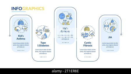 Multicolor parenting children with health issues layout Stock Vector