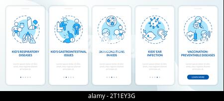 2D walkthrough parenting children thin line icons concept Stock Vector