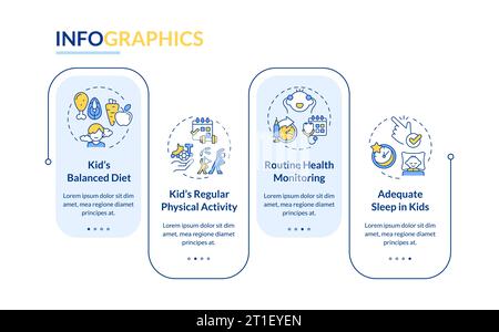 Colorful parenting children with health issues linear icons Stock Vector