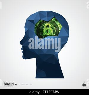 The concept of intellectual property protection. Vector illustration Stock Vector