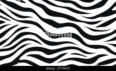 zebra skin pattern background. Vector illustration Stock Vector Image ...