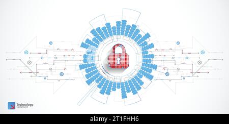 Dotted protection concept. Vector illustration Stock Vector