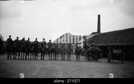 The British Army in Pre-1914 Period Troops of the Lothian and Border Horse Yeomanry. Stock Photo