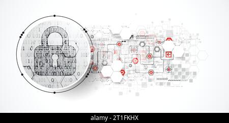 Protection mechanism, system privacy (GDPR). Vector illustration Stock Vector