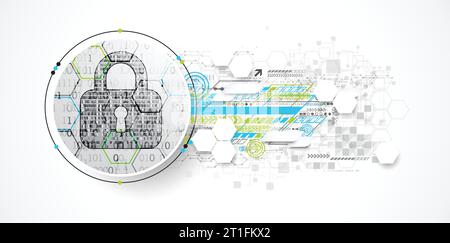 Protection mechanism, system privacy (GDPR). Vector illustration Stock Vector