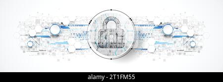 Protection mechanism, system privacy (GDPR). Vector illustration Stock Vector