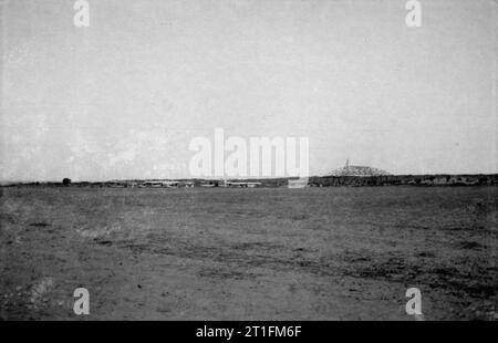 Knatchbull M (capt the Hon) Collection View of No. 3 Squadron R. N. A. S, aerodrome at Imbros, Gallipoli, August 1915. Stock Photo