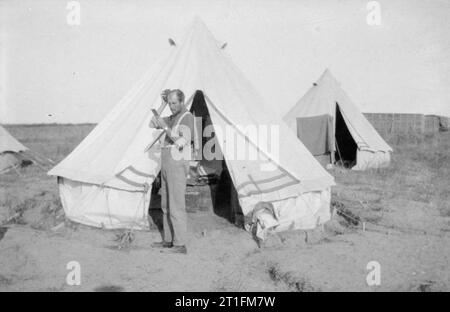 Knatchbull M (capt the Hon) Collection No. 3 Squadron R. N. A. S. The Medical officer; Imbros, Gallipoli, August 1915. Stock Photo