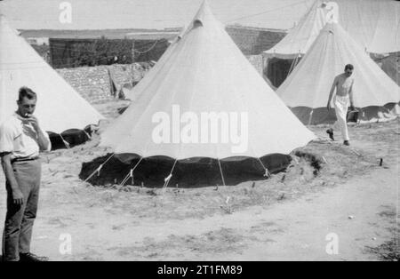 Knatchbull M (capt the Hon) Collection No. 3 Squadron R. N. A. S. Officer's Camp: Tenedos, Gallipoli, July 1915. Stock Photo