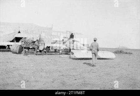 Knatchbull M (capt the Hon) Collection No. 3 Squadron R. N. A. S. Aerodrome: Imbros, Gallipoli, August 1915. Stock Photo