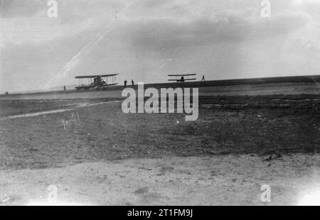 Knatchbull M (capt the Hon) Collection No. 3 Squadron R. N. A. S. Areodrome: Imbros, Gallipoli, August 1915. Stock Photo