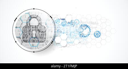 Protection mechanism, system privacy (GDPR). Vector illustration Stock Vector