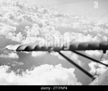 Aviation in Britain Before the First World War Cloud patterns as viewed from an aircraft flying above them. Stock Photo