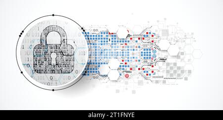 Protection mechanism, system privacy (GDPR). Vector illustration Stock Vector