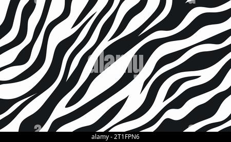 zebra skin pattern background. Vector illustration Stock Vector Image ...