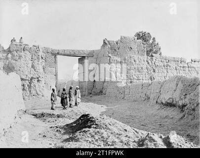 The Second Afghan War, 1878 - 1880 The Kabul Gate in the city wall of Jellalabad. Stock Photo