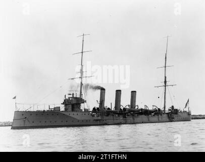 . Photograph of British Topaze class cruiser HMS Diamond. Stock Photo