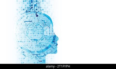 Artificial intelligence concept. Technology background. Vector science illustration Stock Vector