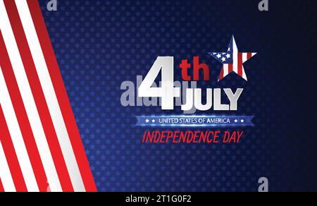 Fourth of July Independence Day. Abstract background. Vector Stock Vector