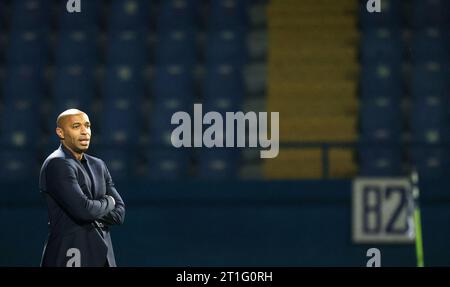 Sarajevo, Bosnia And Herzegovina. 13th Oct, 2023. Head Coach of France Thierry Henry during the U21 EURO Qualification Group H match between Bosnia and Herzegovina and France at Grbavica Stadium in Sarajevo, Bosnia and Herzegovina, on October 13, 2023. Photo: Armin Durgut/PIXSELL Credit: Pixsell/Alamy Live News Stock Photo