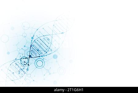 Bright scientific background. A creative idea for your business concept. DNA style. Stock Vector