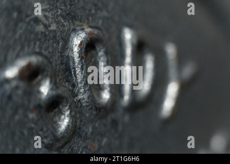A close up of the word body on a weight for fitness Stock Photo