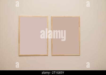 Picture frames on a wall in Rio de Janeiro, Brazil. Stock Photo