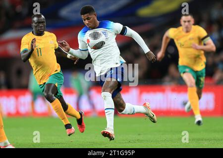 London, UK. 13th Oct, 2023. Marcus Rashford of England during the International Friendly match between England and Australia at Wembley Stadium on October 13th 2023 in London, England. (Photo by Daniel Chesterton/phcimages.com) Credit: PHC Images/Alamy Live News Stock Photo