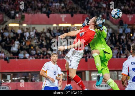 Vienna, Austria. 13. October 2023. Austria - Belgium European Qualifiers football match ©Andreas Stroh / Alamy Live News Stock Photo