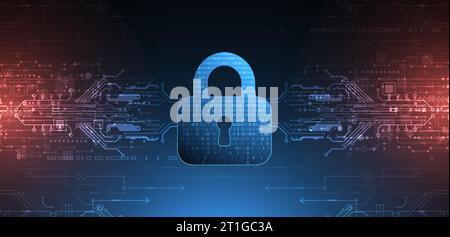 Protection background. Technology security, encode and decrypt Stock ...