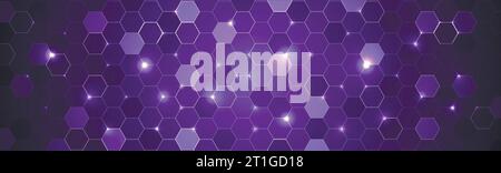 Abstract hexagon background for design works. Stock Vector