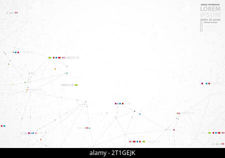 Wireframe background with plexus effect. Futuristic vector illustration. Stock Vector