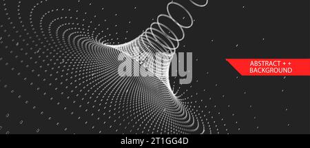 Perspective grid background. Technology(science) style. Vector Illustration. Stock Vector