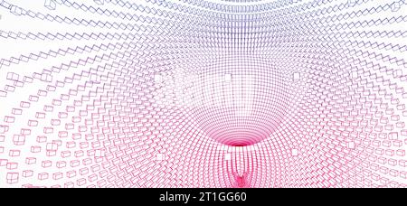 Perspective grid background. Technology(science) style. Vector Illustration. Stock Vector