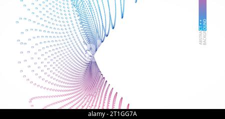 Perspective grid background. Technology(science) style. Vector Illustration. Stock Vector