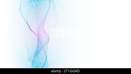 Liquid dynamic flow. Trendy fluid cover design. Stock Vector
