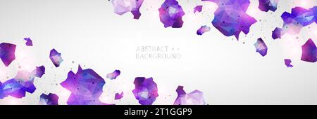 Triangle pattern shape for wallpaper. Illustration low poly, polygonal design. Vector Stock Vector