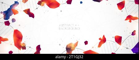 DNA molecules science template, abstract background. Vector illustration. Stock Vector